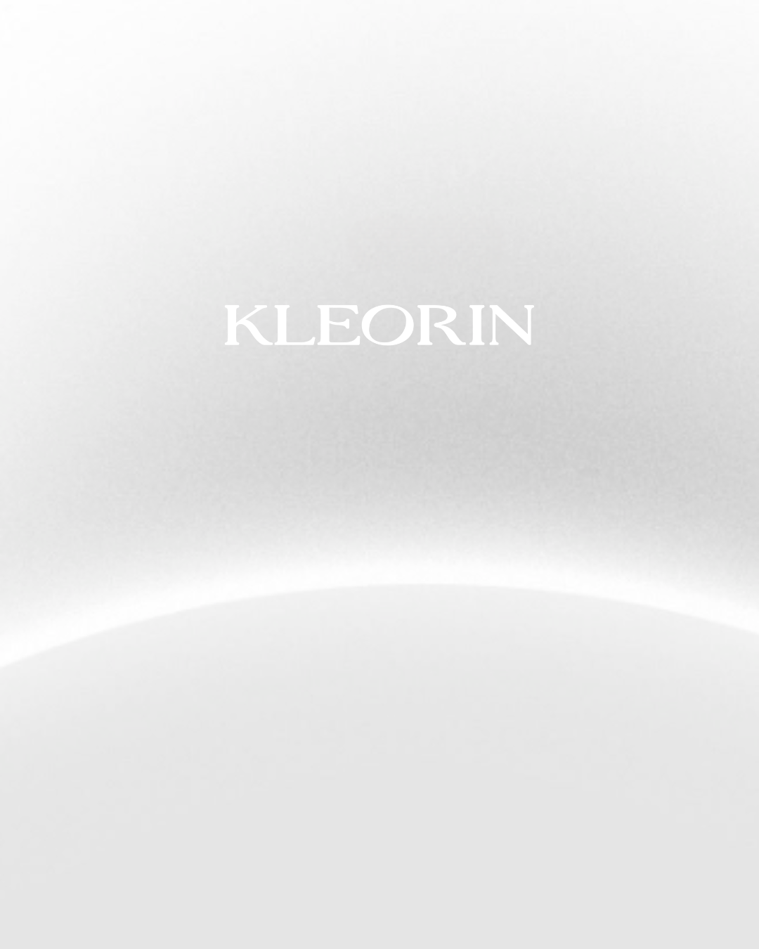 The KLEORIN wordmark on a soft, light gradient
